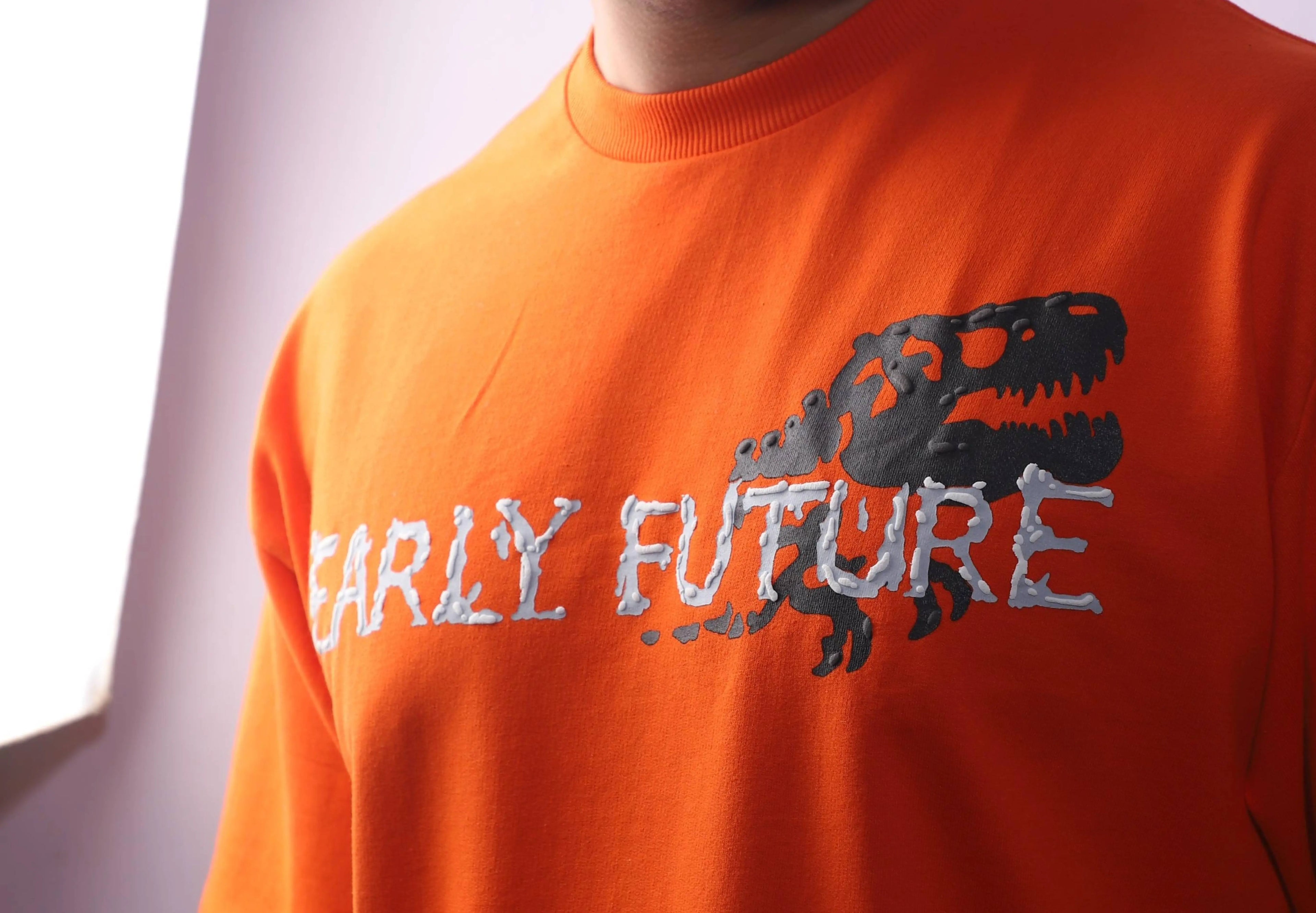 "T-REX" Mandarin Orange Tee.