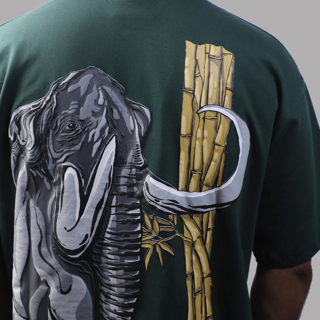 "MAMMOTH" Bottle Green Tee.
