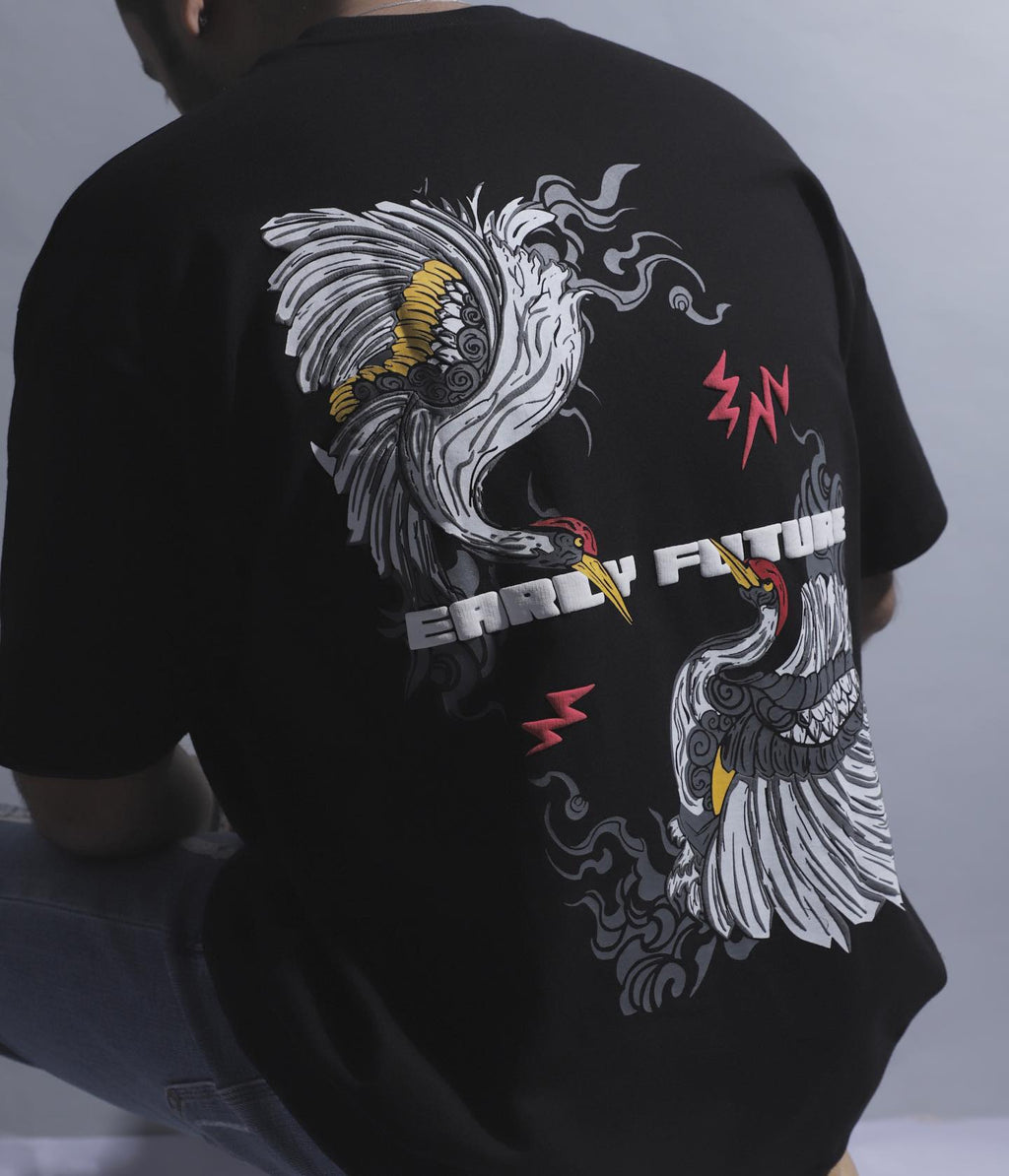 "IKIGAI" Jet Black Tee.