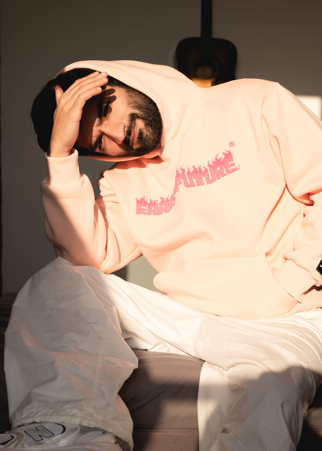 "NOT A PINK PANTHER" Peach Haze Hoodie.