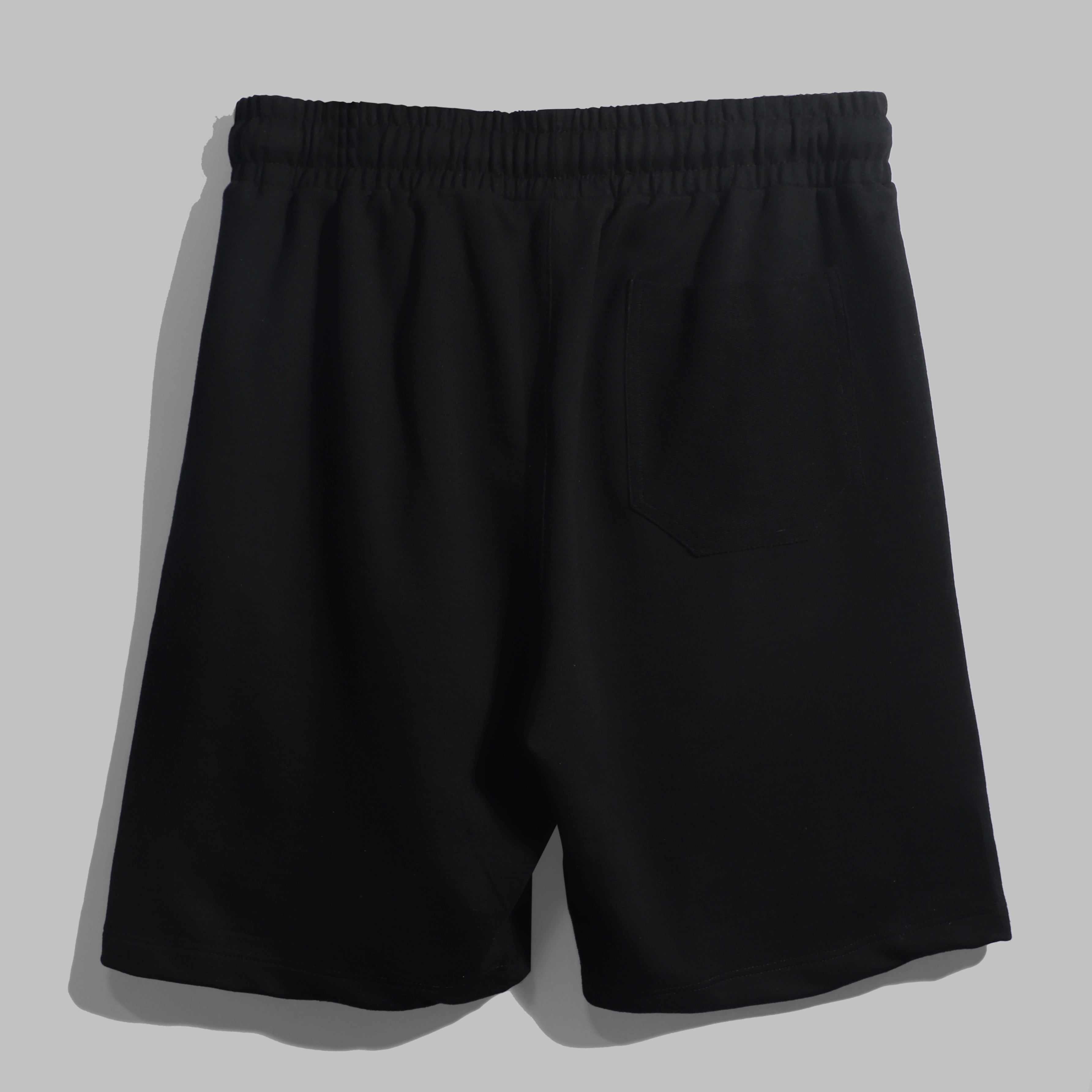Jet Black "NECESSARY" Shorts.