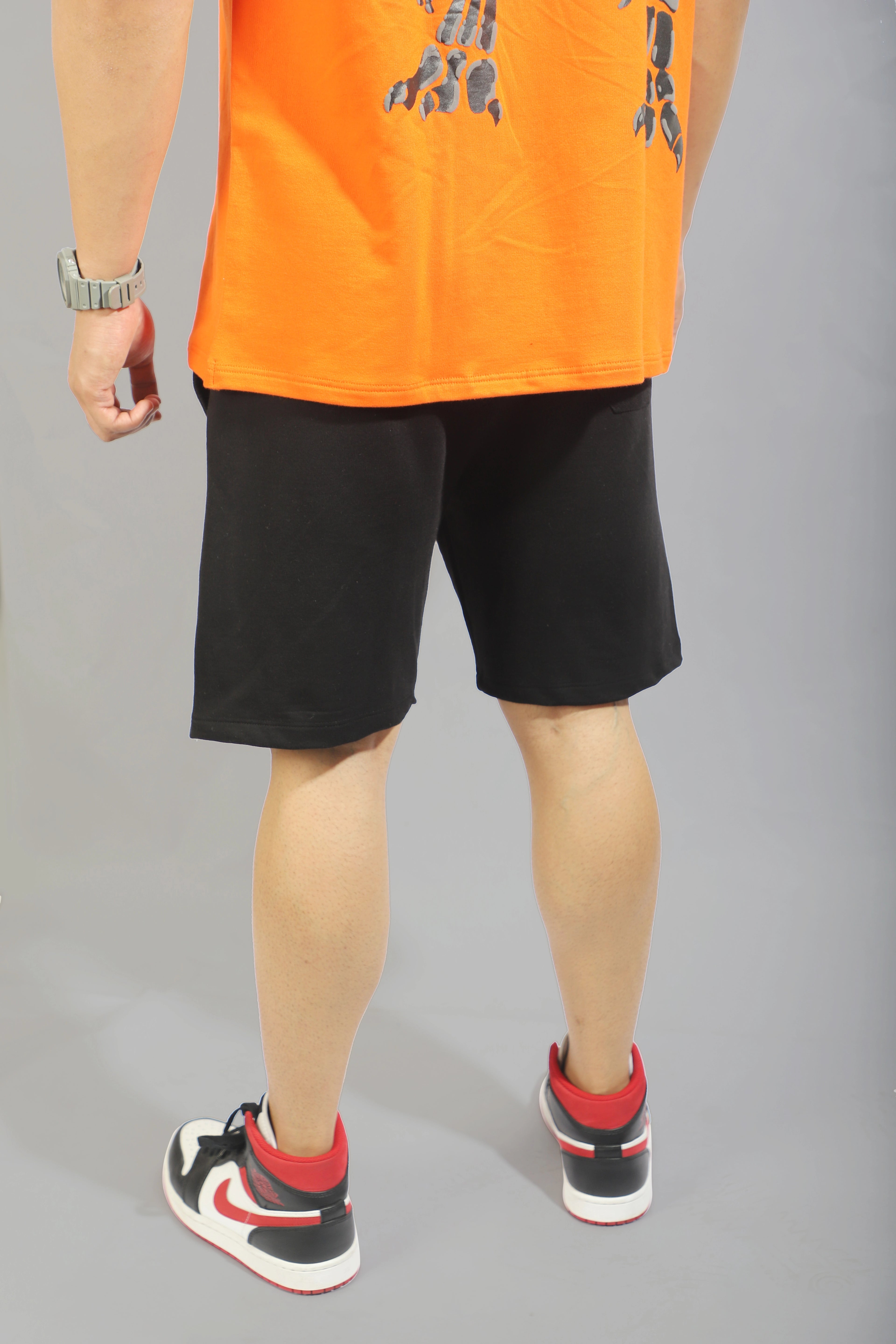 Jet Black "NECESSARY" Shorts.