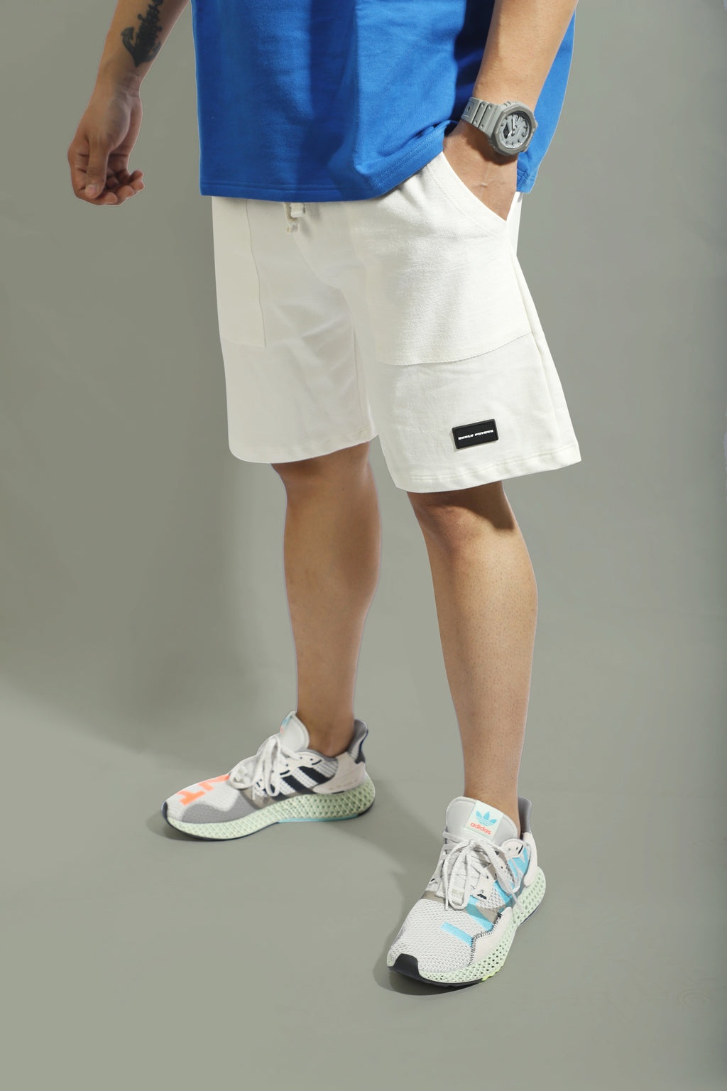 Off-White "NECESSARY" Shorts.