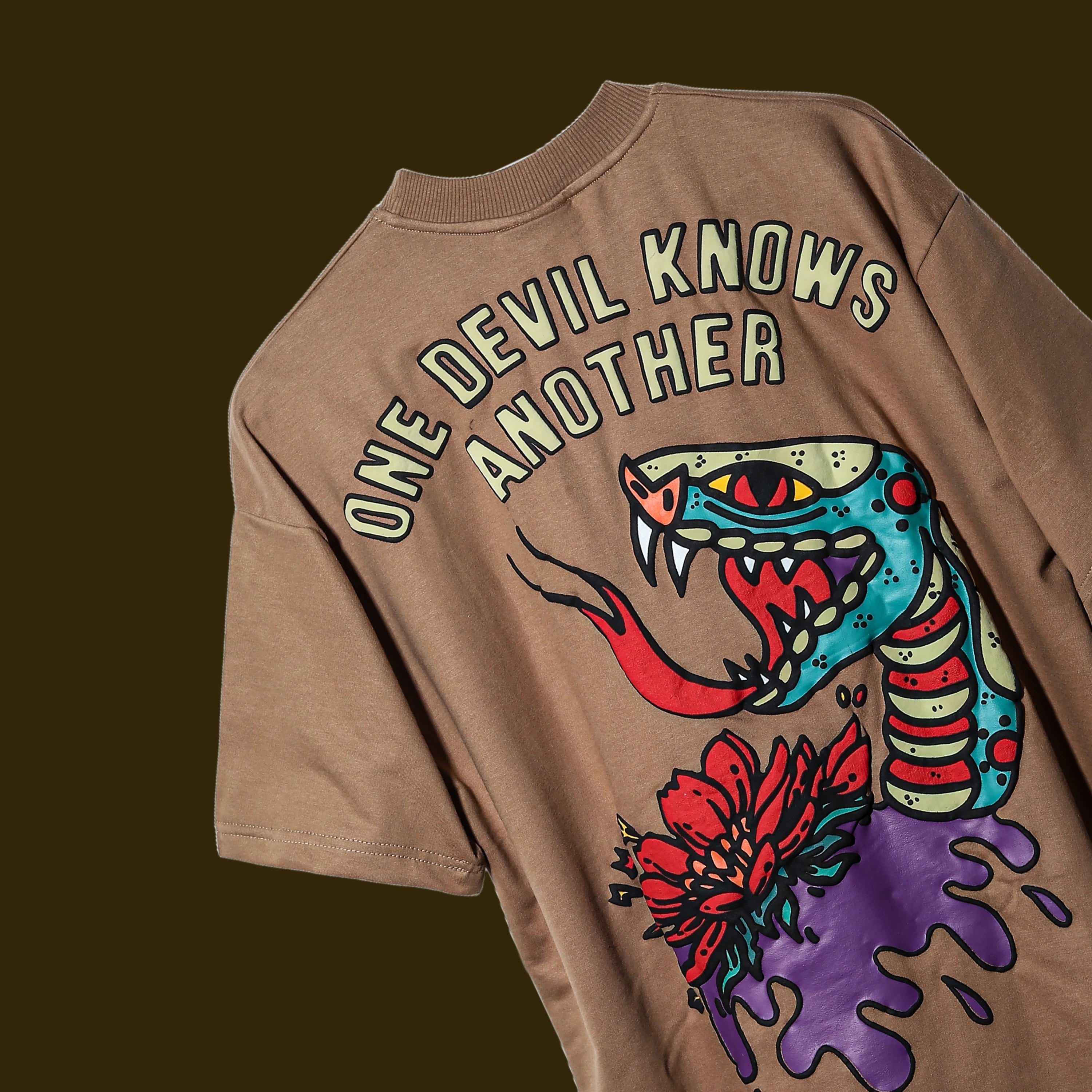 "ONE DEVIL KNOWS ANOTHER" Vintage Clay Tee.