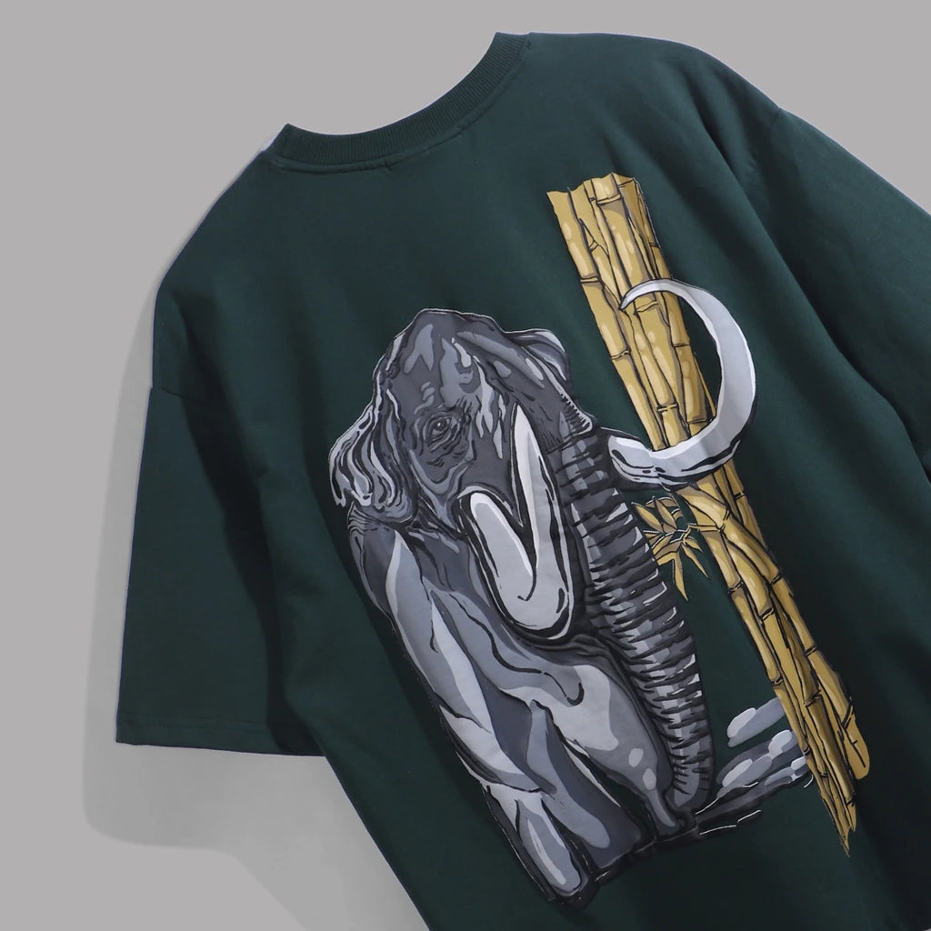 "MAMMOTH" Bottle Green Tee.