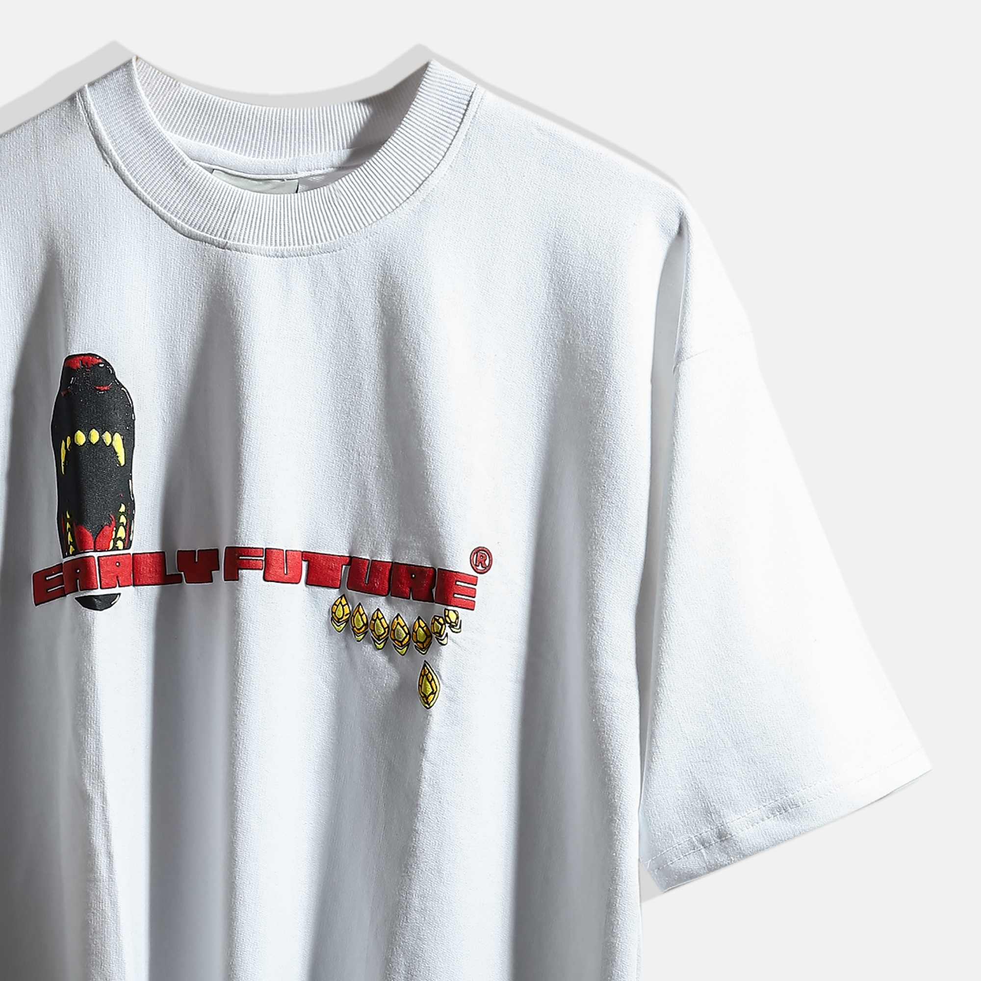 "THRIVING IN CHAOS" Ghost White.