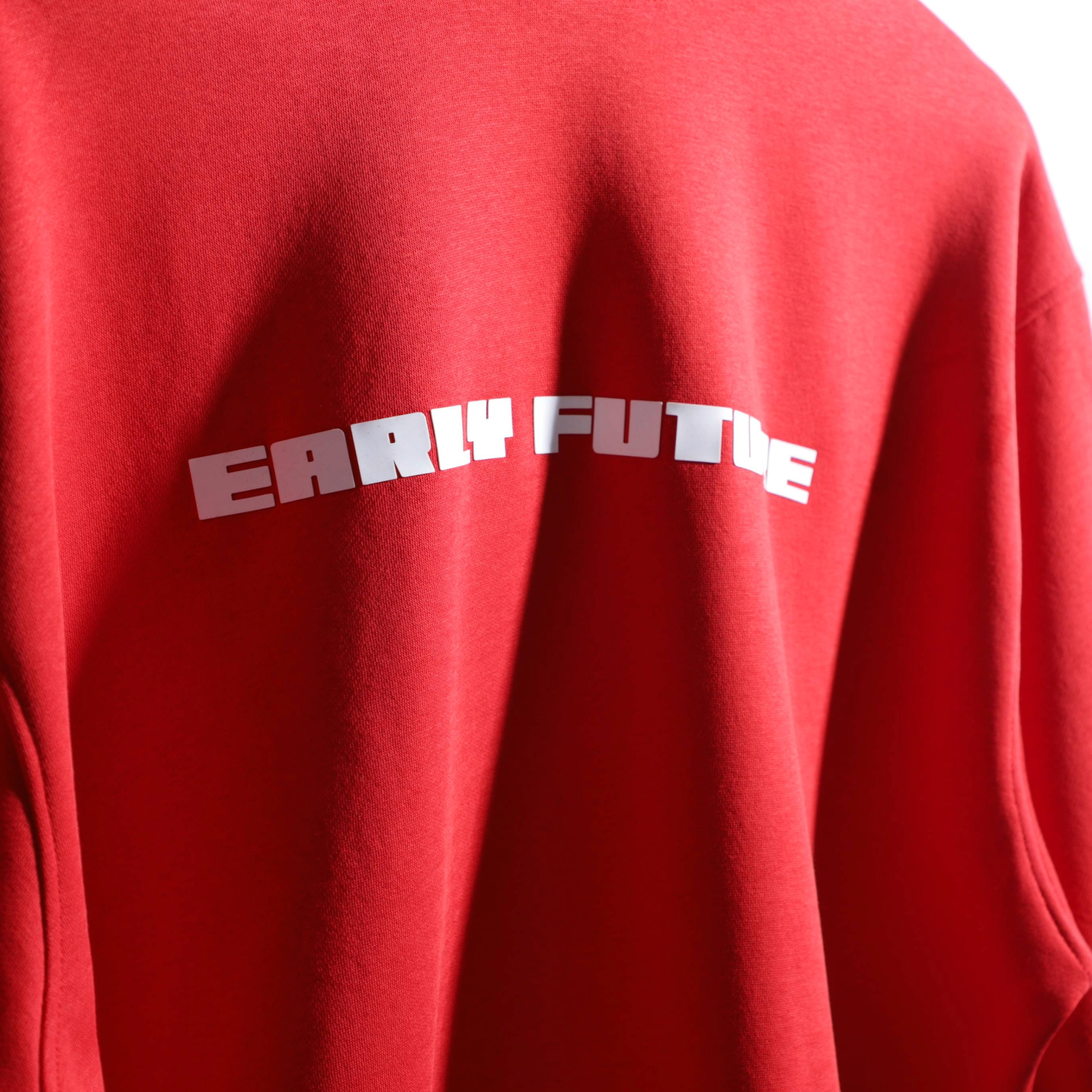 Red "NECESSARY" Hoodie.