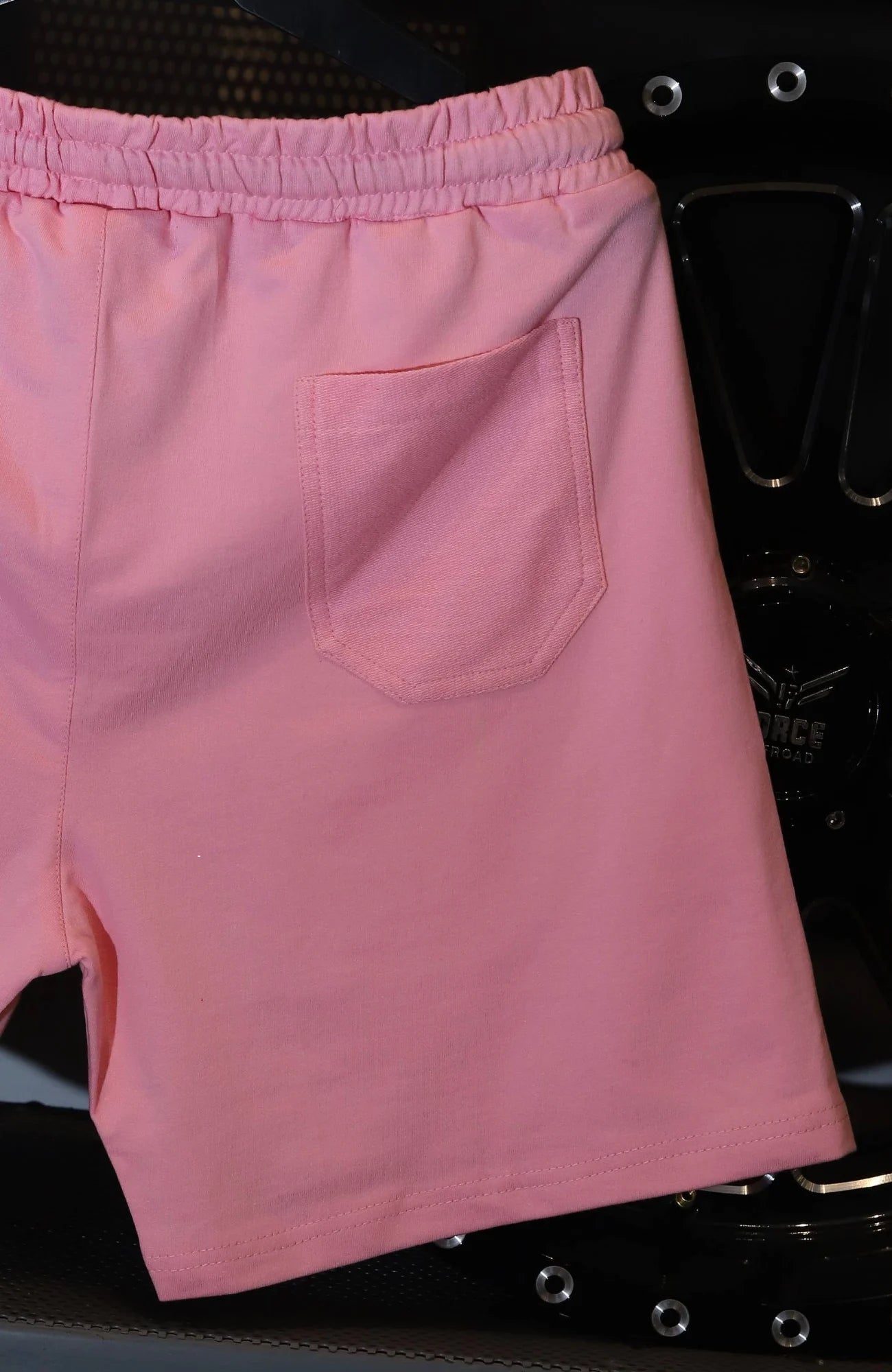 Heatwave Pink "NECESSARY" Shorts.