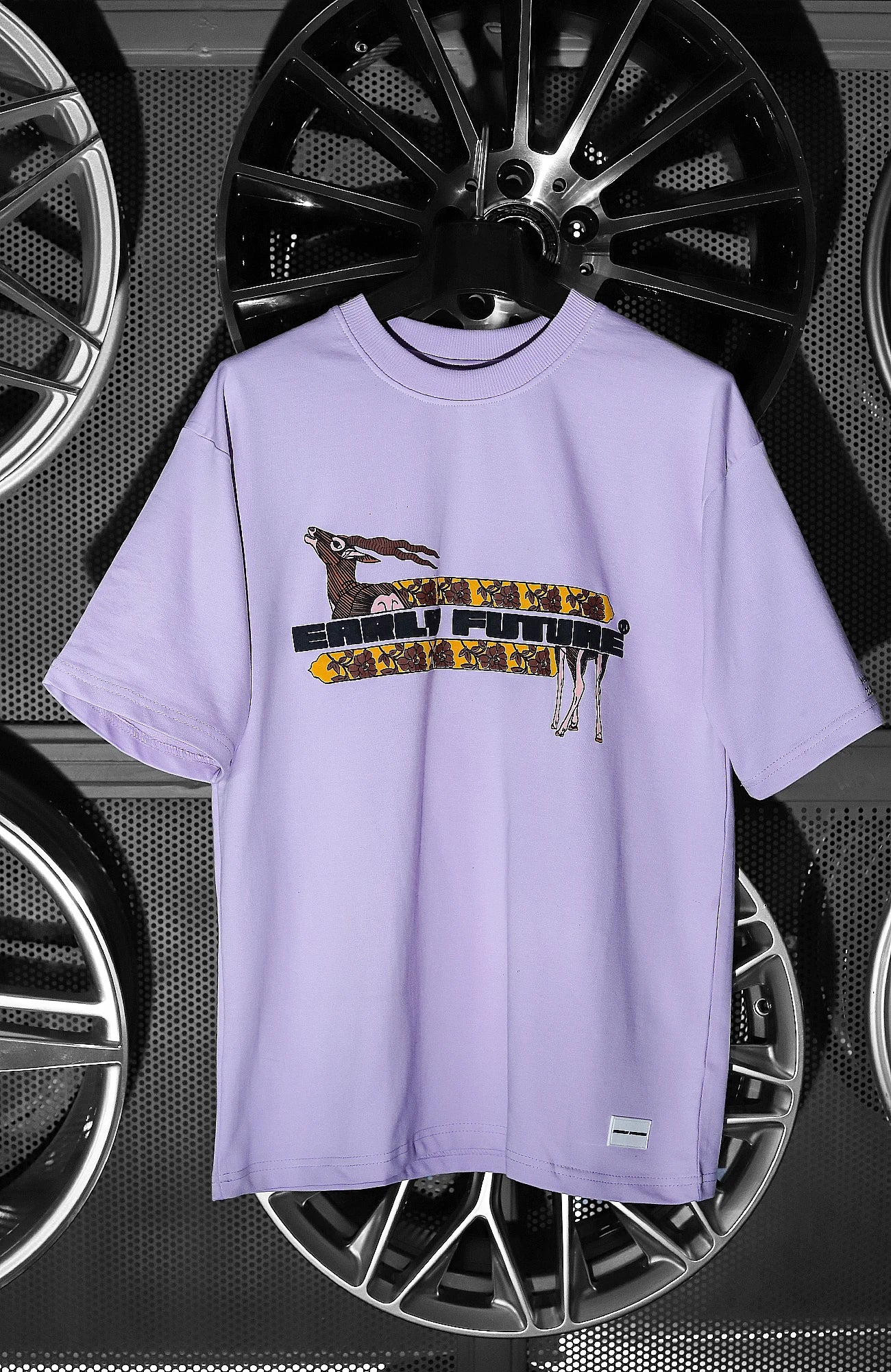 "WILD AND MAJESTIC" Cosmic Lilac Tee.