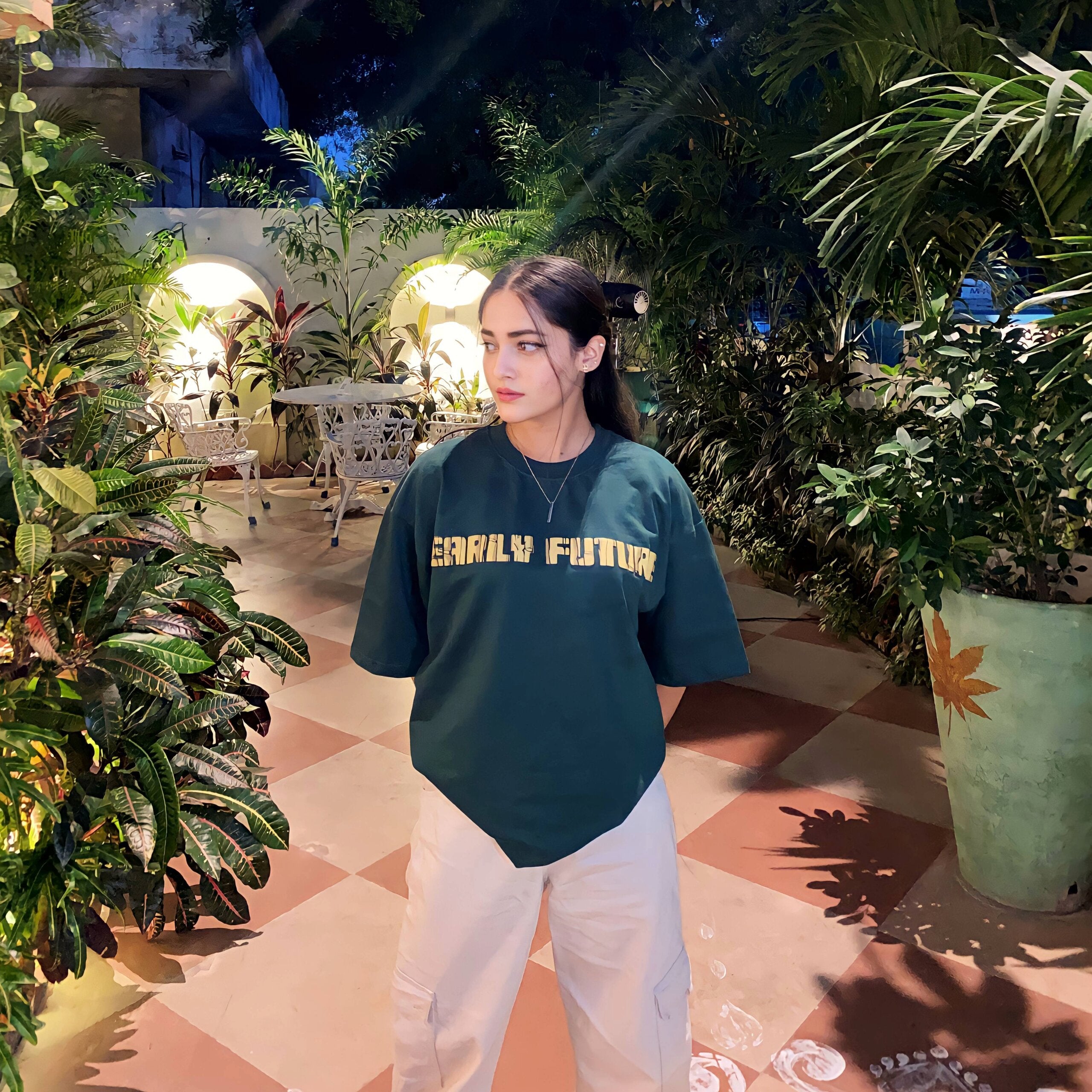 "MAMMOTH" Bottle Green Tee.