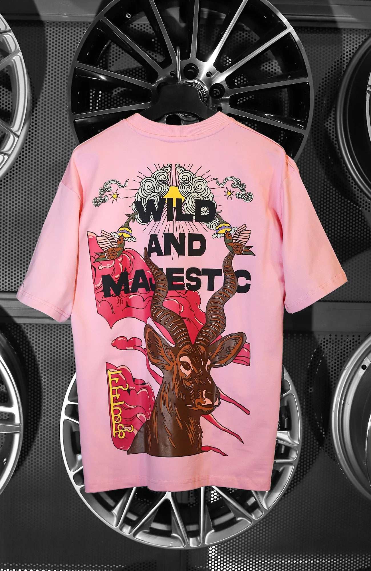 "WILD AND MAJESTIC" Heatwave Pink.