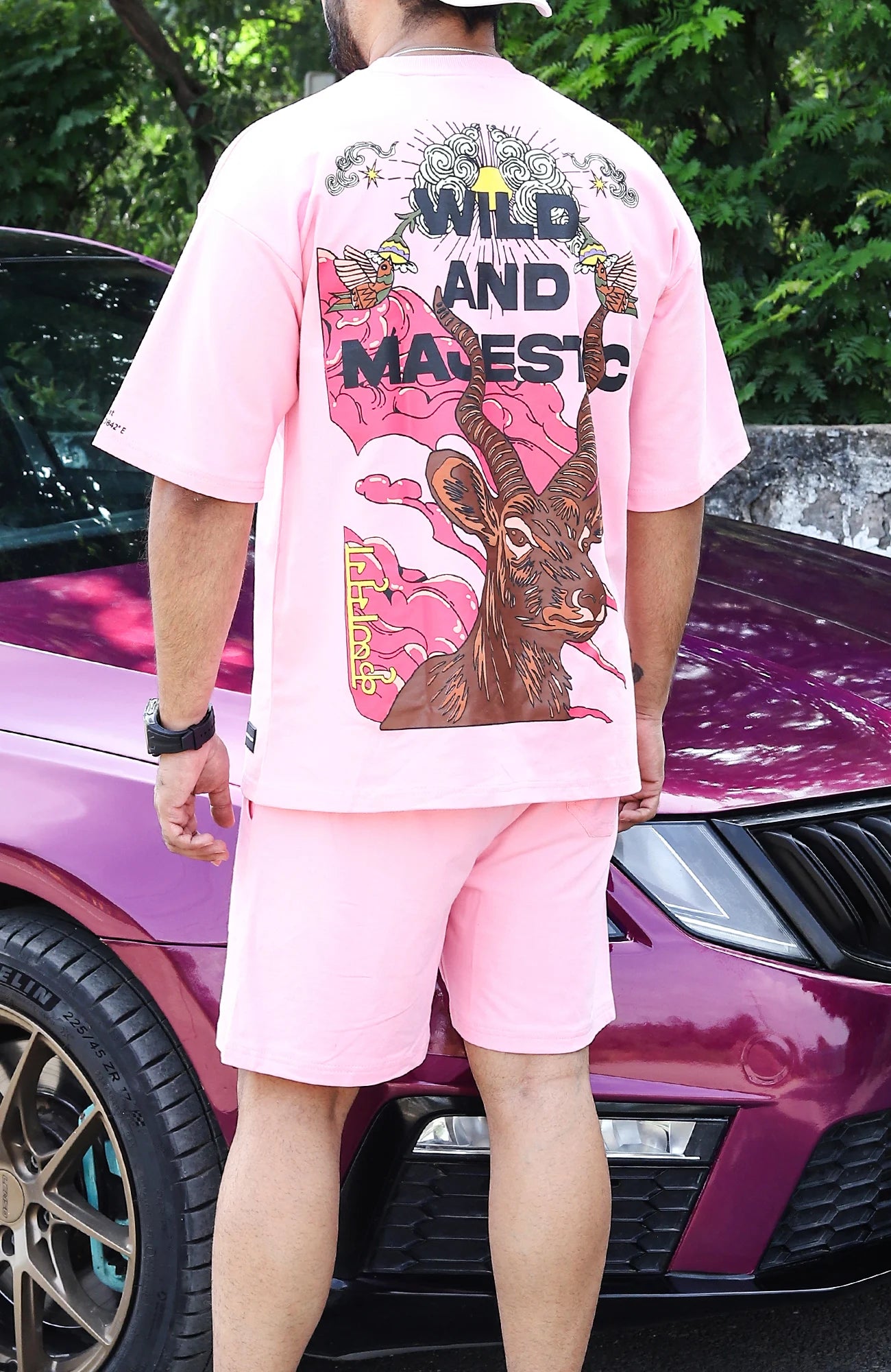 "WILD AND MAJESTIC" Heatwave Pink.