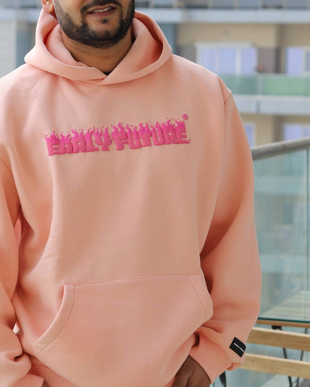 "NOT A PINK PANTHER" Peach Haze Hoodie.