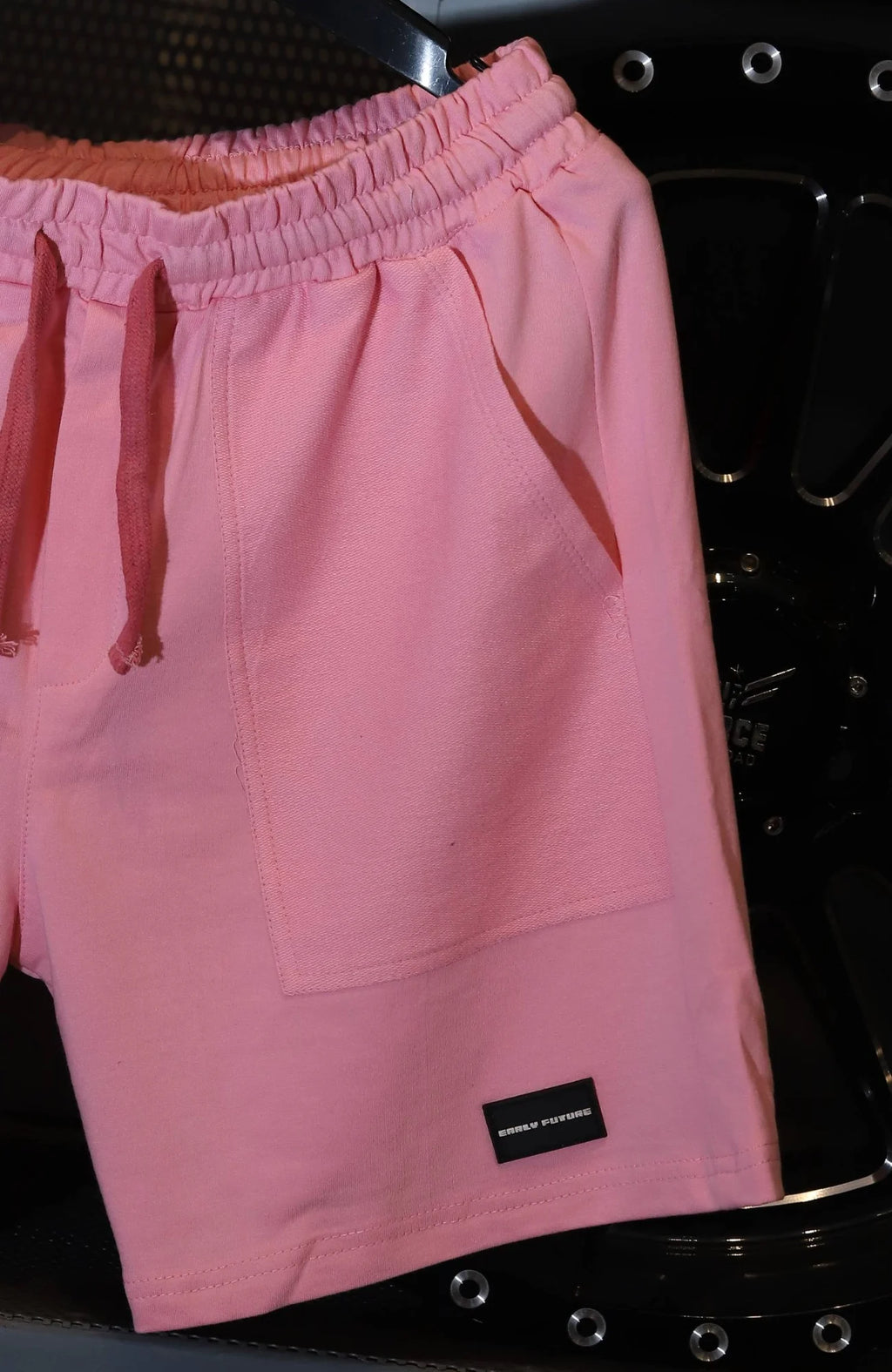 Heatwave Pink "NECESSARY" Shorts.