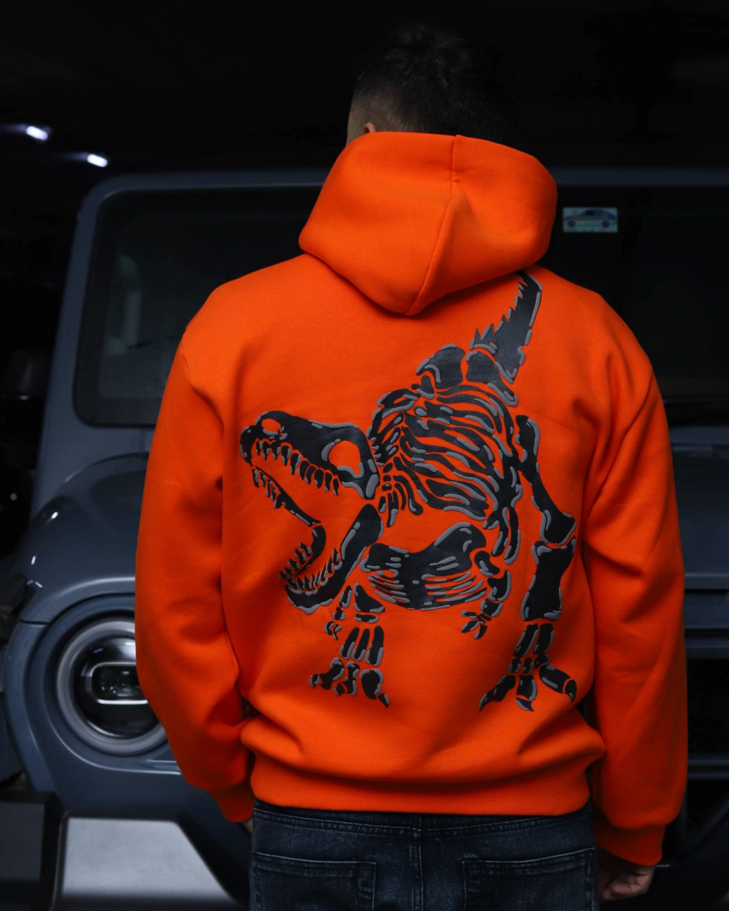 "T-REX" Mandarin Orange Hoodie.