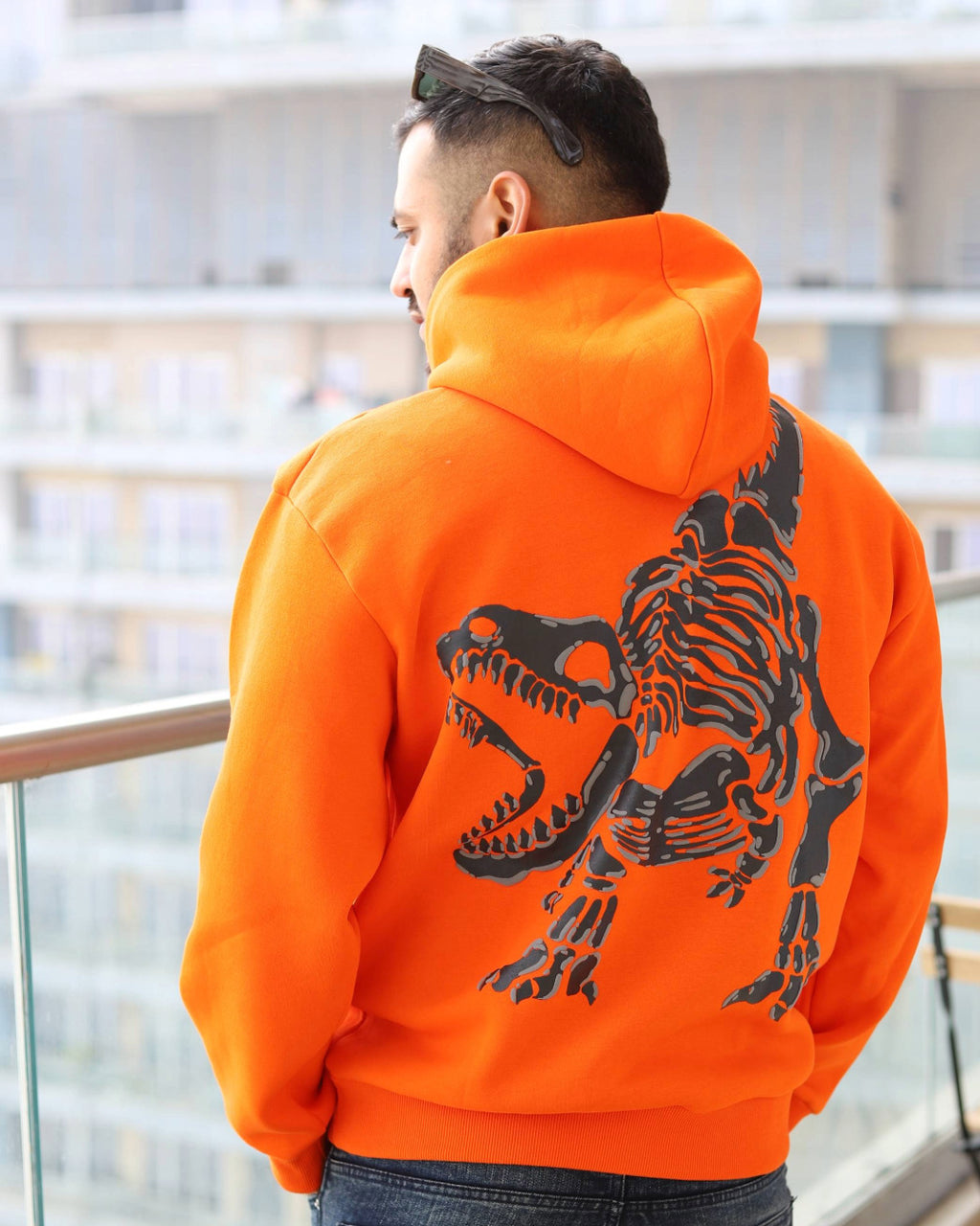 "T-REX" Mandarin Orange Hoodie.