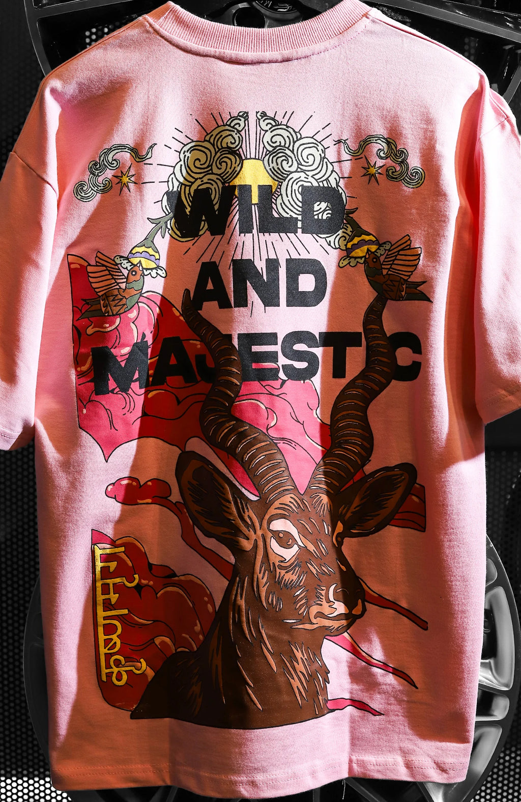 "WILD AND MAJESTIC" Heatwave Pink.