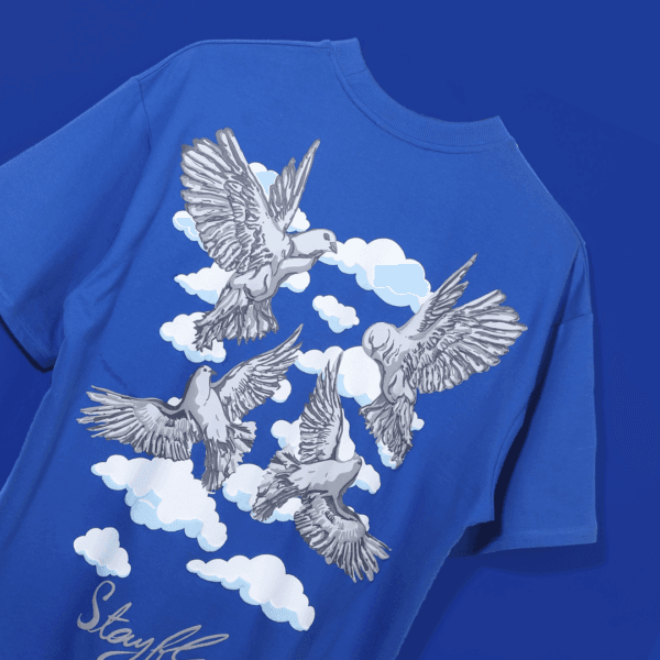 "STAY FLY" Navy Blue Tee - Image 2